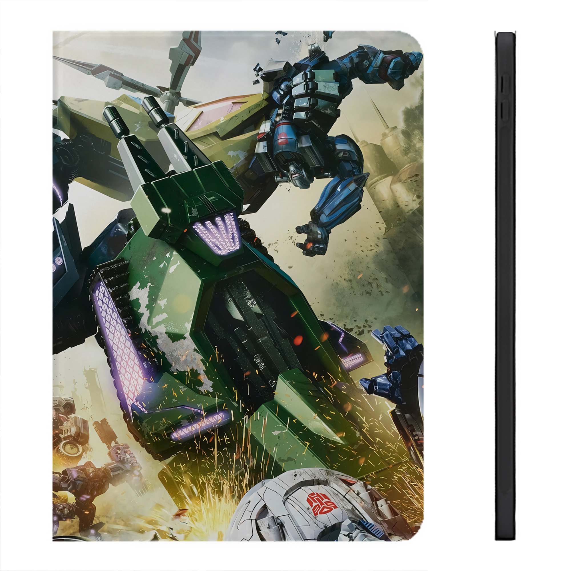 （画像用） Transformers トランスフォーマー IPadケース ペンホルダー付き ブックスタイルデザイン